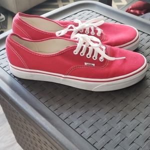 Vans Authentic Sneakers (Red) Mens Size 10.5